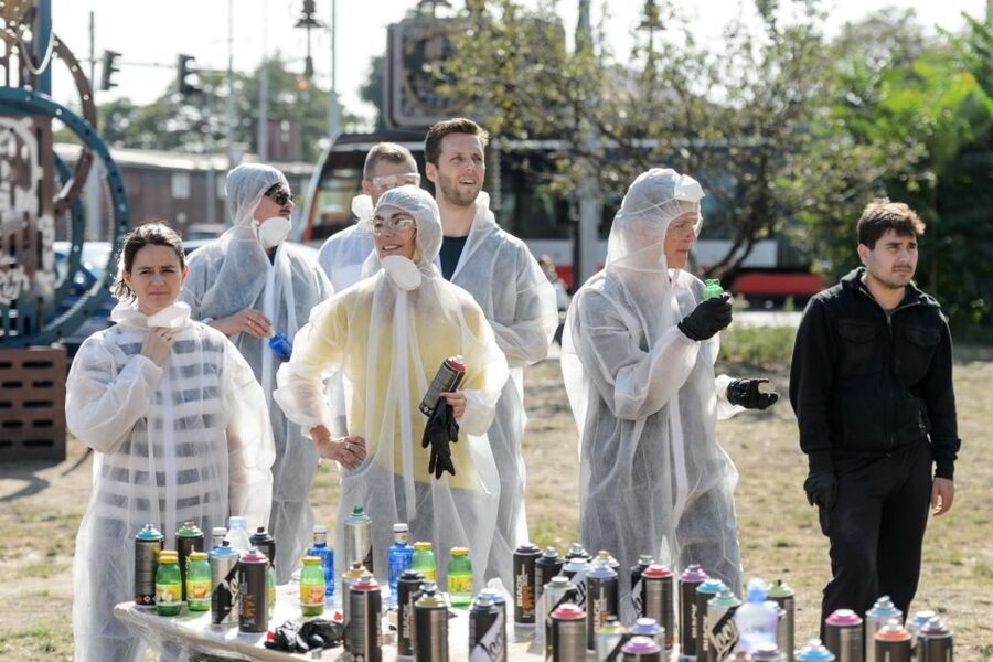 Prague Graffiti Workshop For Groups & Team-Building Groups - Your Gear and Safety Kit: Professional Spray Cans and More