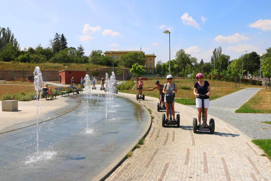 Prague: Grand Segway and eScooter Live Guided City Tour - Old Střešovice lanes and modern architecture stops you can actually reach