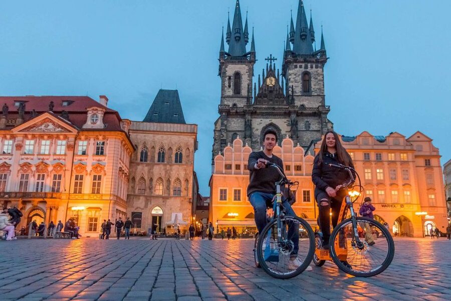 Prague: Grand Segway and eScooter Live Guided City Tour - Where the tour starts near the Embassy of Japan