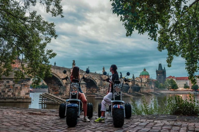 Prague: Guided Sightseeing Tour by Electric Trike - Electric trike training and helmets, the real start of the experience