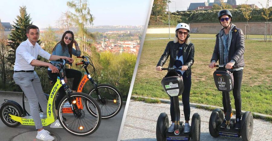 Prague: Half-Day Guided Tour by Segway and E-Scooter - Segway plus e-scooter in one Prague loop