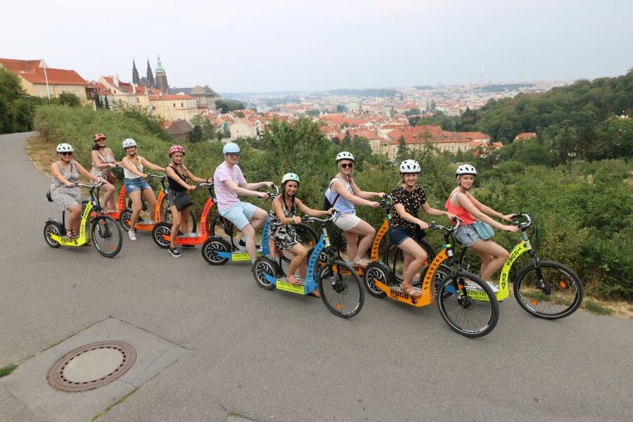 Prague: Half-Day Guided Tour by Segway and E-Scooter - Petrin Hill on an e-scooter: Prague Tower, viewpoints, and the fun downhill