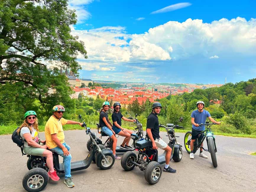 Prague: Heart of Prague Electric Tricycle Scooter Tour - First minutes in Prague: getting comfortable on an electric trike