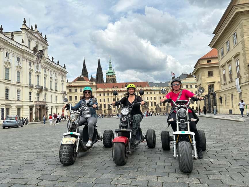 Prague: Heart of Prague Electric Tricycle Scooter Tour - John Lennon Wall to Devil’s Channel: a playful start with quick scenic progress