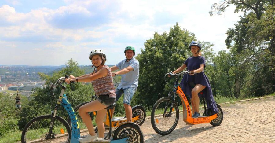 Prague: Highlights Tour on e-Scooter or eBike - Strahov Monastery and the garden viewpoint for the final big skyline moment