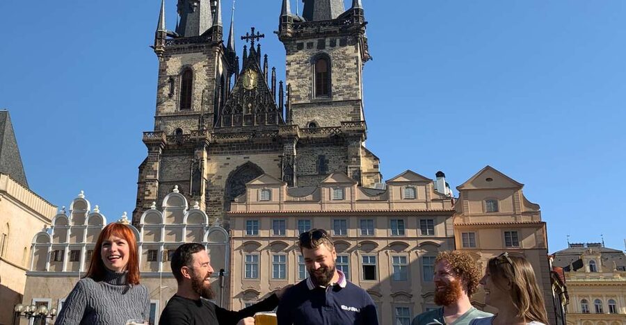 Prague: Historic Pubs Tour with Drinks - First Pub Stop: Where Prague’s Humour and Pub Culture Take Over