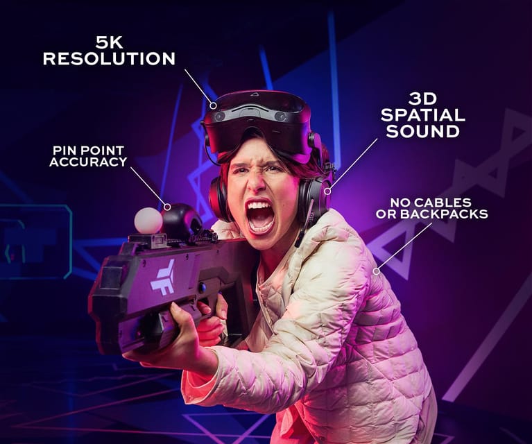 Prague: Immersive VR multiplayer experience - Zero Latency Prague: a 360 arena where your body is the controller