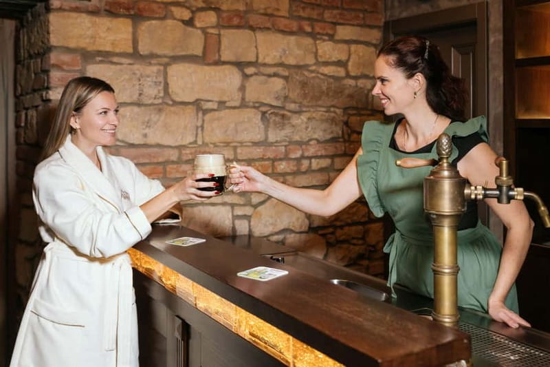 Prague: Lázně Pramen. Wine, Beer bath and Wellness SPA - Choosing your bath: beer, wine, or wellness