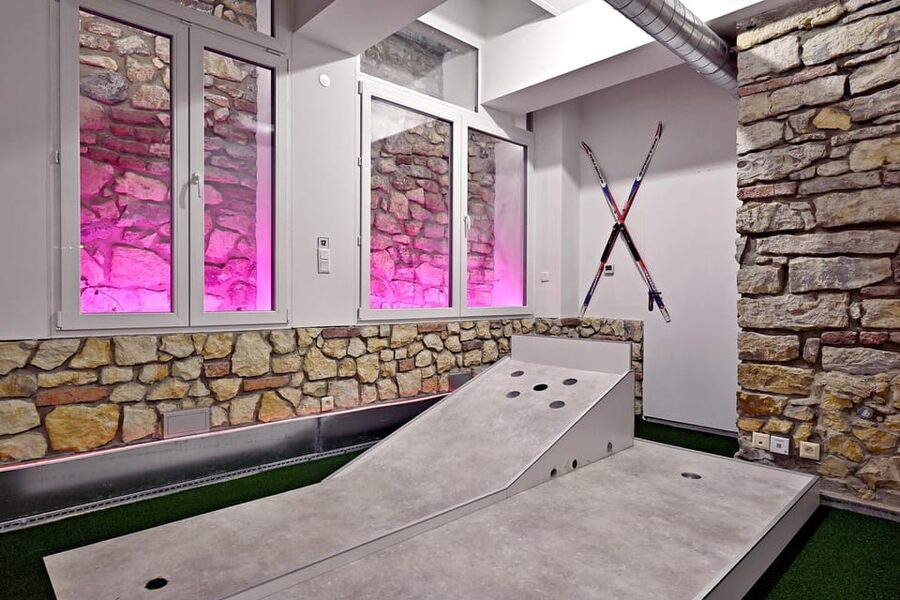 Prague: Mazemania Miniature Golf Experience - Beyond mini golf, the chess board, bowling alley, pool table