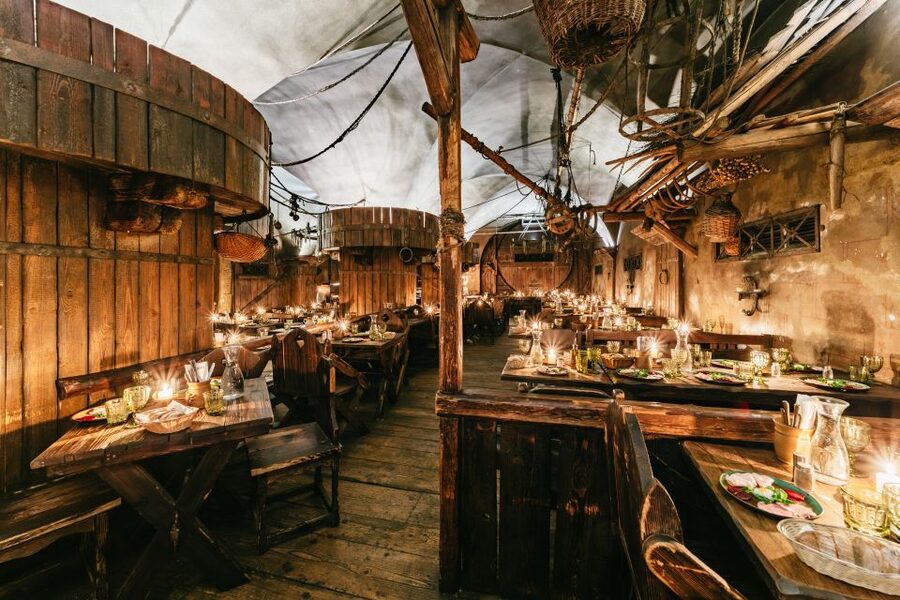Prague: Medieval Dinner with Unlimited Drinks - The Show: Swords, Music, Dancers, and Crowd Energy
