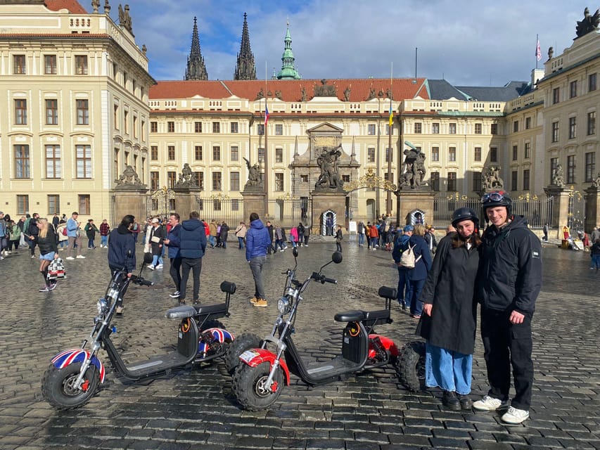 Prague Monastery & Panoramic Viewpoint Electric Trike Tour - Strahov Monastery: Panoramas, Church Time, and the Monks’ Beer Story