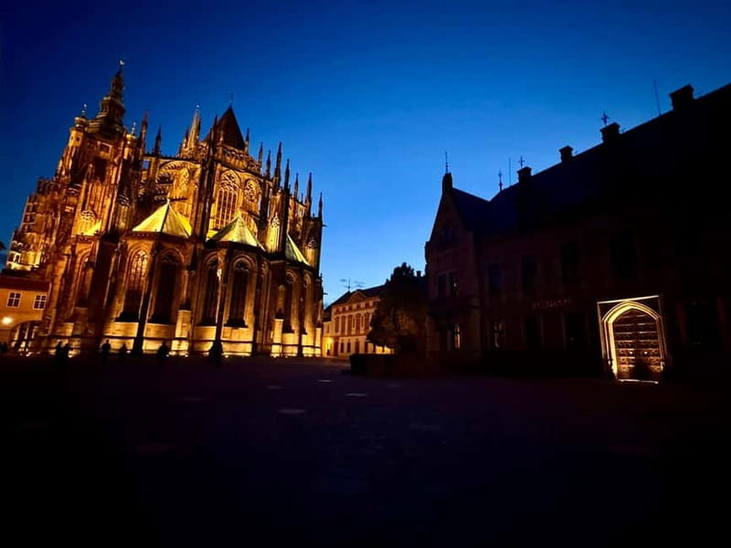 Prague: Night Walk through Prague Castle with City Views - The President’s Residence Exteriors: A Quiet Reminder of Today