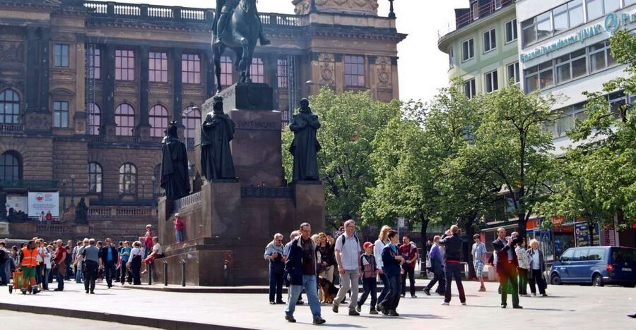 Prague: Old, New, and Jewish Towns Guided Walking Tour - New Town section: how later Prague adds context