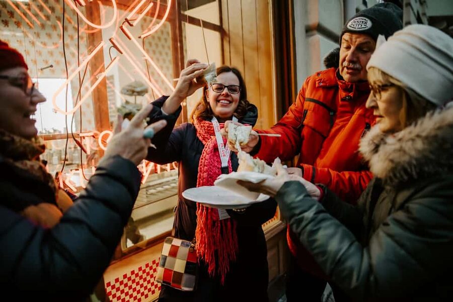 Prague: Old Town Fun Evening Food and Drink Tour - The first 45 minutes: beer, street snacks, and easy Czech warm-up