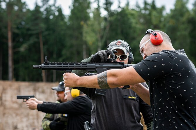 Prague: Outdoor shooting experience 3 to 10 guns + BUS Transfer - Instructor-led safety, with Team D doing the heavy lifting