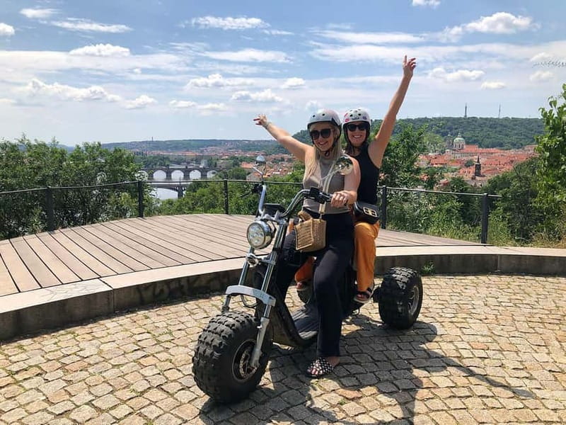 Prague: Panoramic Viewpoints Guided Electric Tricycle Tour - Kampa Island and the Charles Bridge viewpoint that feels unfair