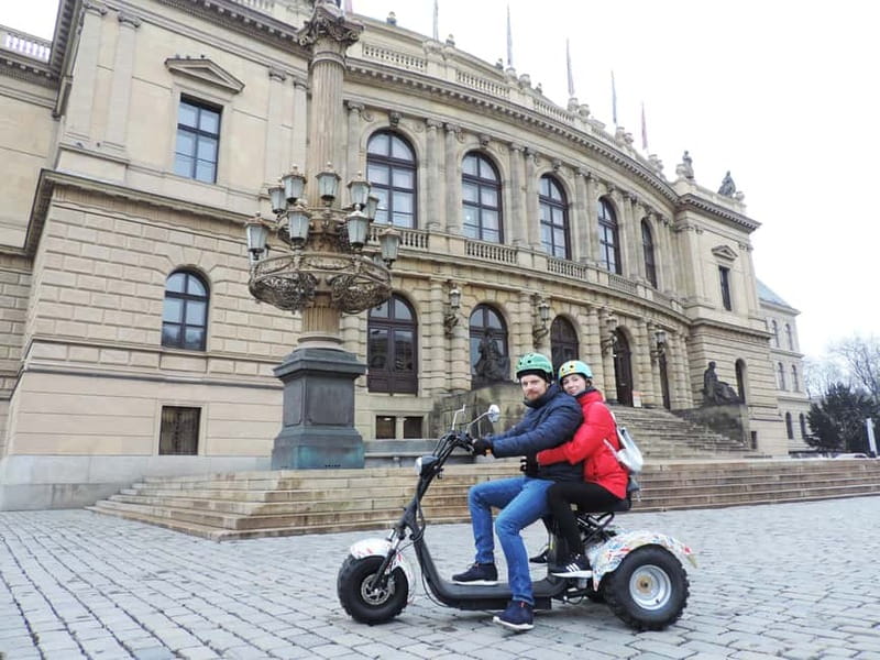 Prague: Panoramic Viewpoints Guided Electric Tricycle Tour - Letná Hill, the Metronome, and the wide river view