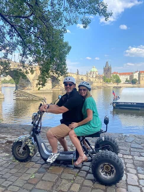 Prague: Panoramic Viewpoints Guided Electric Tricycle Tour - John Lennon Wall, then straight into Prague’s older streets