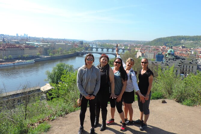 Prague Panoramic Views e-bike and e-Scooter guided Tour - Petrin Hill Views and the Descent Through Petrin Park