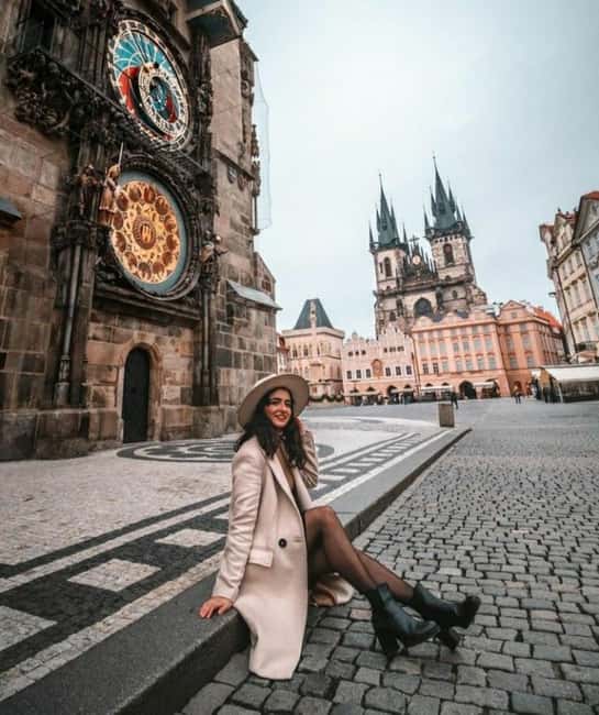 Prague: Private Professional Photoshoot with Edited Photos - Old Town photo stop number two, plus a short on-foot reset