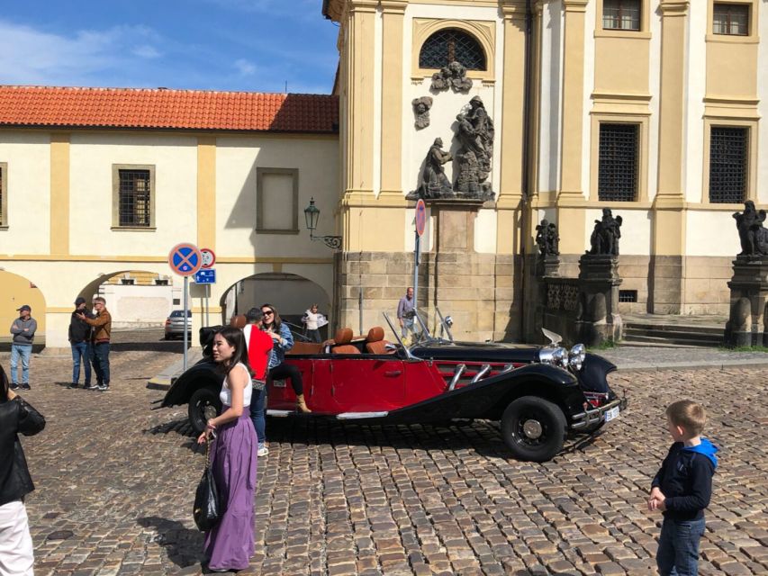 Prague: Private Tour by Vintage Car - Church of Our Lady before Týn and Kinsky Palace: Gothic spires and curated art