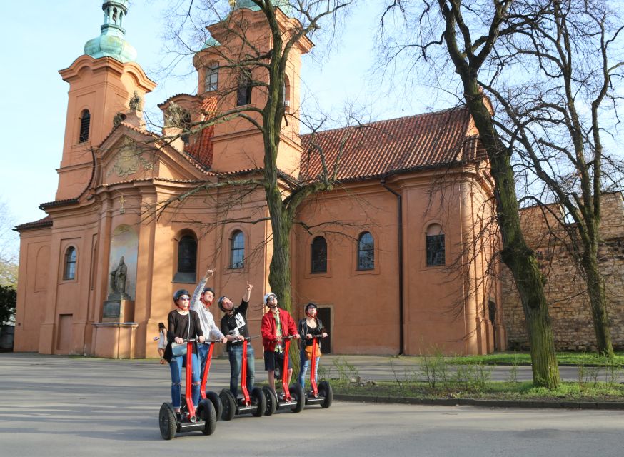 Prague Segway Tour with Oldest Monasteries and Free Taxi - Strahov Stadium views and the ride down into monastery country