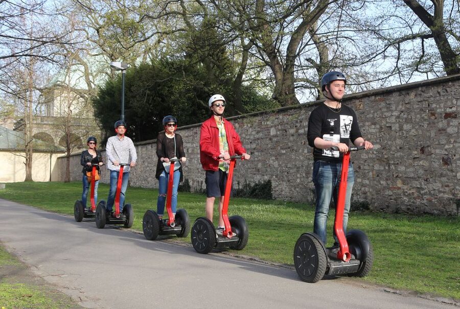 Prague Segway Tour with Oldest Monasteries and Free Taxi - District 6 parks to Břevnov Monastery and the oldest brewery angle