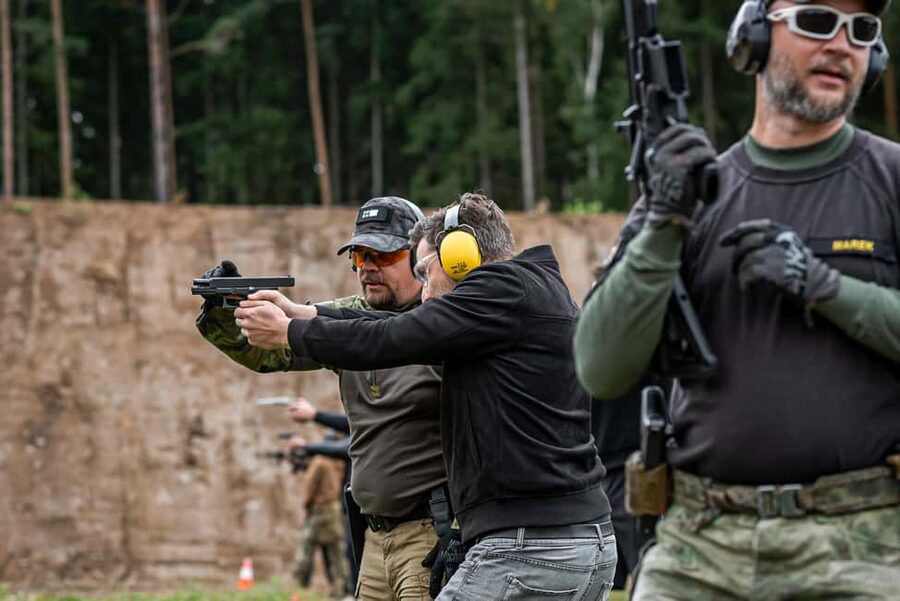 Prague: Shooting Experience with 3 to 10 Guns & Bus Transfer - City-centre pickup and the air-conditioned bus ride