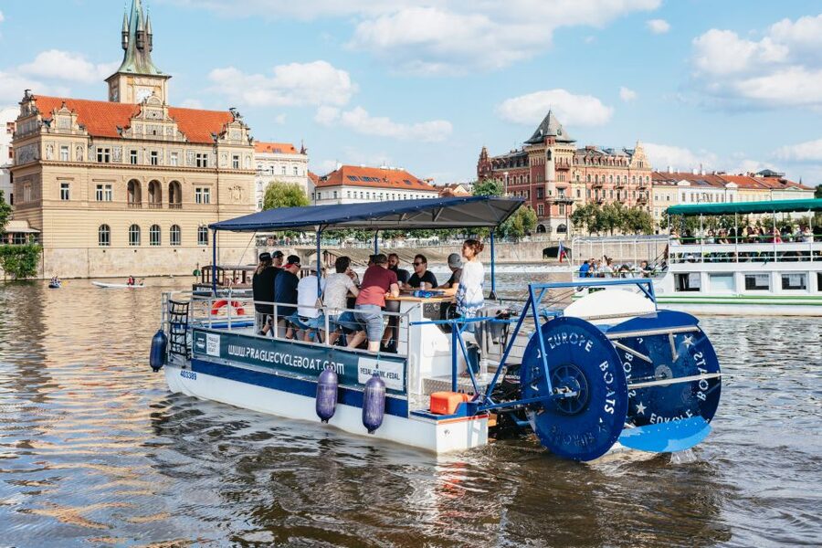 Prague: Swimming Beer Bike on A Cycle Boat - Should you book this Prague swimming beer bike?