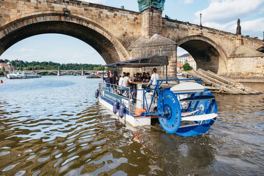 Prague: Swimming Beer Bike on A Cycle Boat - Getting there at U Bukanýra, then settling in fast
