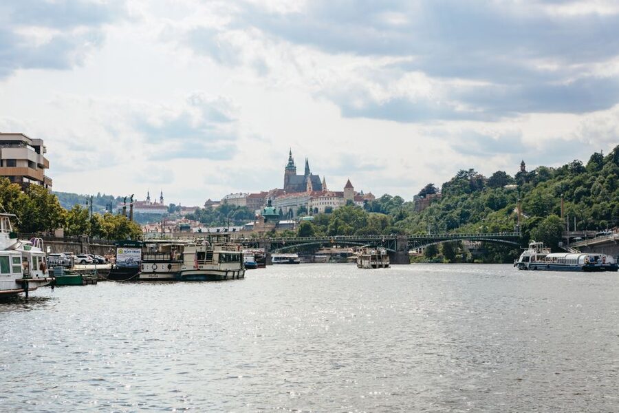 Prague: Swimming Beer Bike on A Cycle Boat - Letná Park and Mánesův most: the ride where your eyes adjust
