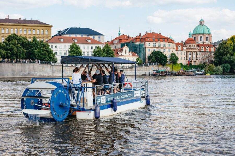 Prague: Swimming Beer Bike on A Cycle Boat - Who should book this beer bike cruise