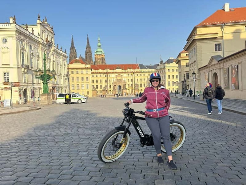 Prague Viewpoints & Historical Ebike Tour - Franz Kafka Museum and Rudolfinum: quick hits from the outside