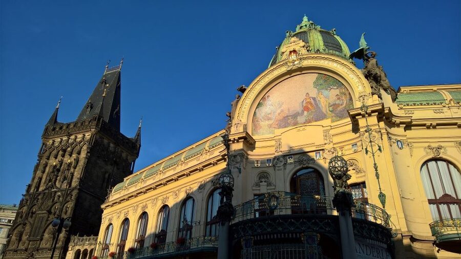 Prague: Vintage Car Ride and Walking Tour - Central Prague drive: Wenceslas Square, the dancing house, and more