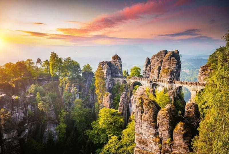 Prague: VIP Bohemian Saxon Switzerland: 2 Countries in 1 Day - Bastei Bridge in Saxon Switzerland: the viewpoint that sets the bar