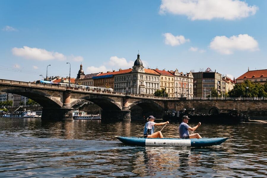 Prague: Vltava River Guided Canoeing Tour - After the Paddle: Mojitos, Grill Food, and Vysehrad From a Garden Pub