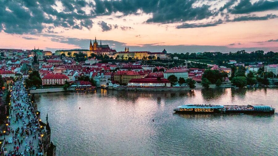 Prague: Vltava River Night Cruise with Buffet - Petřín Hill and Vyšehrad: Two Sides of Prague on One Cruise