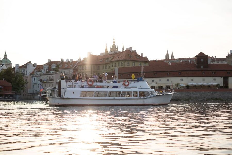 Prague: Vltava River Private Boat Party with Drinks - Views along the Vltava you can actually enjoy from your seat