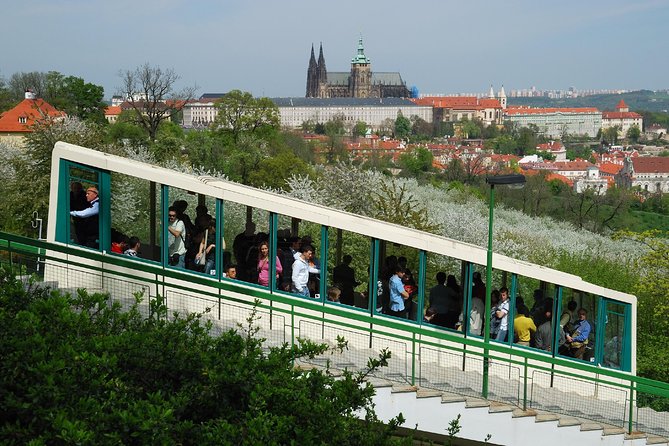 Prague Walking Tour Following in Mozart's Footsteps - Hopping up Petrin Hill: the funicular ride and Petrin Tower reality check