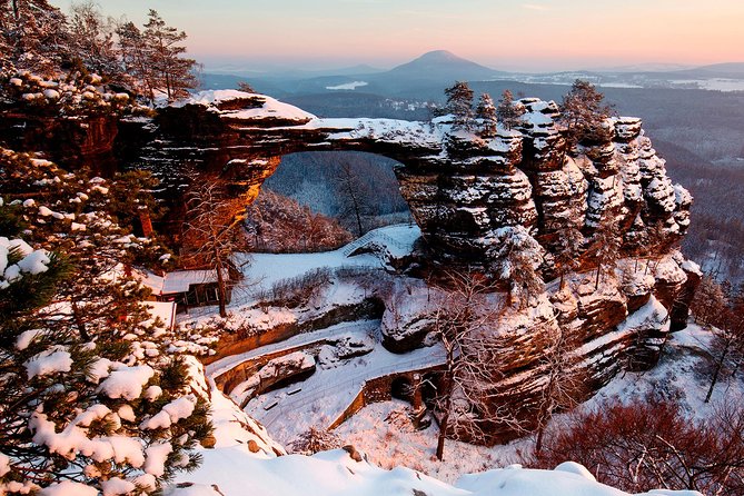 Pravcicka Gate & Bastei Bridge Winter National Park Tour from Prague - The early drive through Děčín, before the hikes start