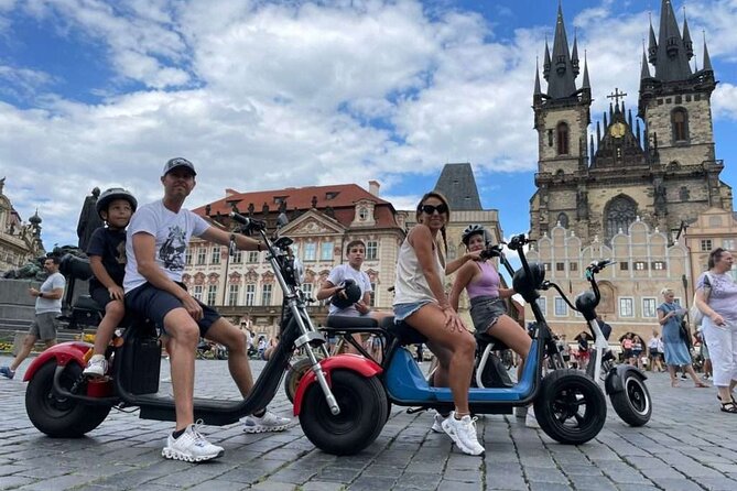 Private live-guided E-Scooter TOURS around Prague - Meeting at Uhelný trh and getting geared up quickly