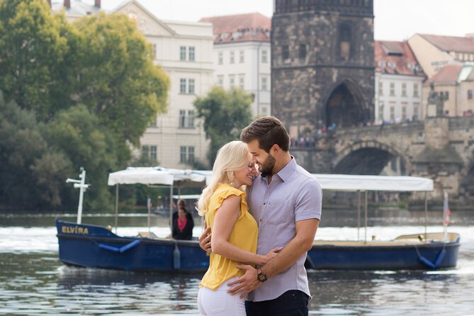 Private Photoshoot Tour in Prague - Stop 3, Charles Bridge: river views, Prague Castle framing, and a wish spot