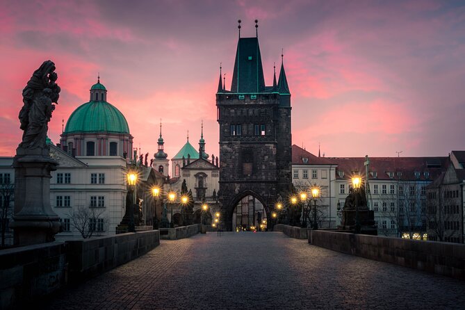Private Prague Tour - Crossing Charles Bridge: Statues, Views of Prague Castle, and Street Atmosphere