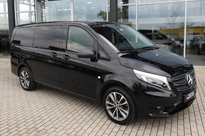 Private Transfer from Prague Airport to Prague City Hotels 1 - 7 pax - Inside the Van or Car: AC, WiFi, and Quiet Relief