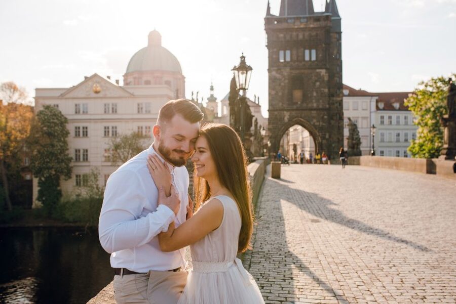 Romantic Photoshoot Experience for Couples in Prague - How a 1-Hour Prague Couple Shoot Works From Four Seasons