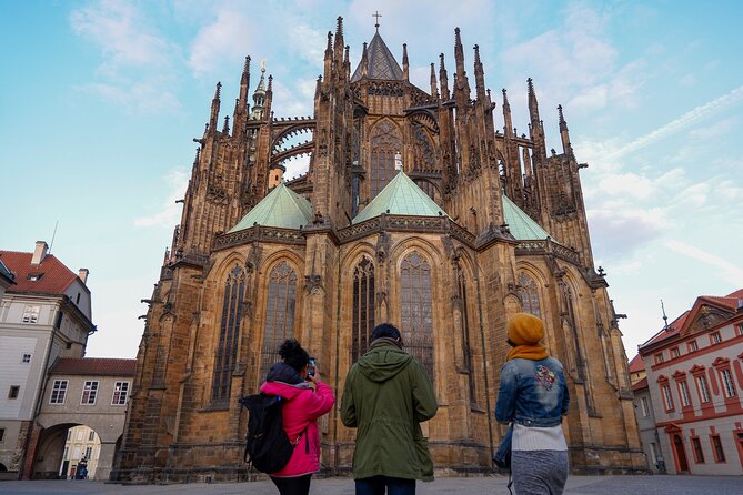 Sunrise Walking Tour: Prague Before the Crowds - Prague Castle area in morning light, and ending with breakfast near the café