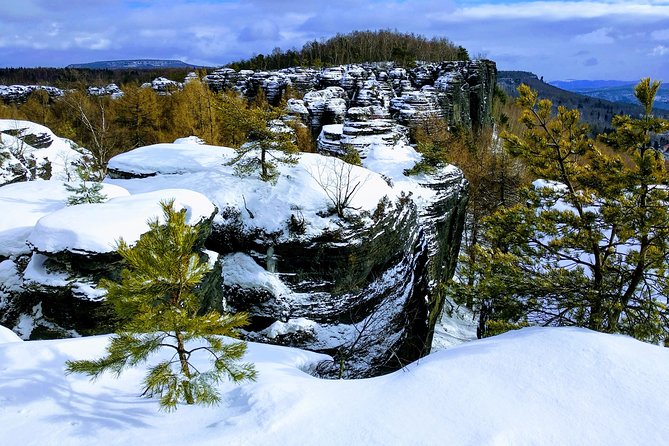 Terezin & Bohemian Switzerland from Prague: Bastei, Narnia & Café - Bastei Bridge: daylight timing, border views, and sunset magic
