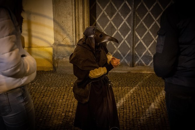 The Plague Doctor of Prague - Franz Kafka statue and the Jewish Quarter: plague fear through community life