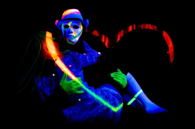 Underground Black Light Theatre Interactive Show in Prague - HILT Theatre: Small Room, Close Energy, Historic Setting