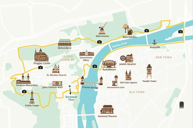 Viewpoints & Castle tour on SCROOSER - Where the Tour Starts in Malá Strana (and What That Means for Your Day)